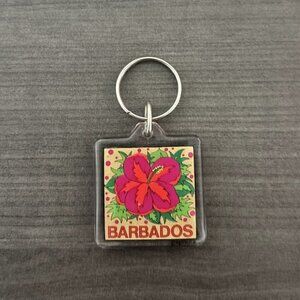 Barbados Hibiscus Keychain